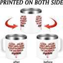 Gtmileo Stepmom Gifts, I'm Your Favorite Stepchild 14oz Insulated Coffee Mug, Christmas Birthday Mothers Day Gifts for Stepmom from Stepchild Daughter, White