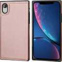 Bocasal Wallet Case for iPhone Xr Wallet Case with Credit Card Holder Premium Soft PU Leather Kickstand Shockproof Magnetic Closure 6.1 inch(Rose Gold)
