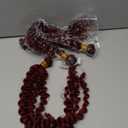 Goddess Locs Crochet Hair 18 Inch 7 Packs Ombre Burgundy Boho Faux Locs Crochet Hair for Black Women Pre Looped Crochet Locs with Curly Ends (1B/Bug)
