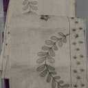 jinchan Belrose Linen Floral Kitchen Curtains 24 inch Length Embroidered Farmhouse Cafe Curtains for Living Room Bathroom Small Windows Curtain Set Sheer Light Filtering 2 Panels Sage Green