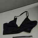SOLY HUX Women's Cut Out Front Closure Bralette Criss Cross Wireless Halter Bra XL