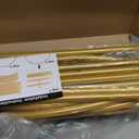 Metal Arch Backdrop Stand 7.2FT+6FT Wedding Arch Backdrop Stand Set of 2 Gold Backdrop Arch Stand Wedding Arch Frame for Wedding Ceremony Birthday Party Decoration Arbors of Metal