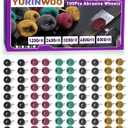 100 PCS Abrasive Buffing Wheels for Dremel, Thickened Polishing Kit 1/8 Inch Shank for Rotary Tool Accessories, Polishing Wheel Set for Metal Rust Wood Glass Watch Brass