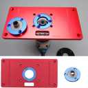 Router Table Insert Plate, Multifunctional Trimming Engraving Table (Red-new1)