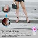 DOITOOL Pedicure Toe Separators Soft Silicone Toe Spacers Reusable Nail Art Dividers for Home Spa Foot Care and Manicure