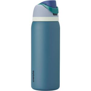 Owala FreeSip Insulated Stainless Steel Water Bottle with Straw, BPA-Free Sports Water Bottle, Great for Travel, 32 Oz, Denim
