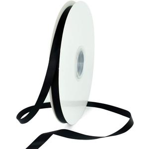 TONIFUL 3/8 Inch x 100yds Black Satin Ribbon Thin Solid Fabric Ribbons Roll for Gift Wrapping Invitation Floral Hair Balloons Craft Sewing Party Wedding Halloween Decoration Valentine's Day Bouquet