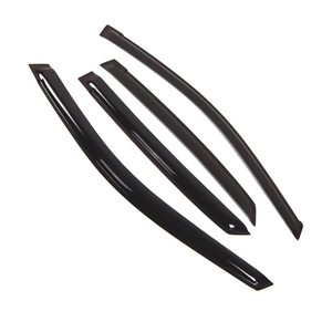 Outside Mount Window Vent Visors Rain Guards Compatible with Lexus RX330 2004-2009 | Side Window Wind Deflectors Rain Shields | Smoke Tinted, 4 Pcs Set, DGWV-293