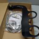Swiss Madison Aqua Non-Electric Bidet Toilet Attachment in Glossy Black with Polished Gold Hardware
