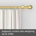 GXOACKJ Curtain Rods for windows 28-78 inch, 5/8 inch Decorative Gold Splicing Heavy Duty Metal Curtain Rod set with Brackets