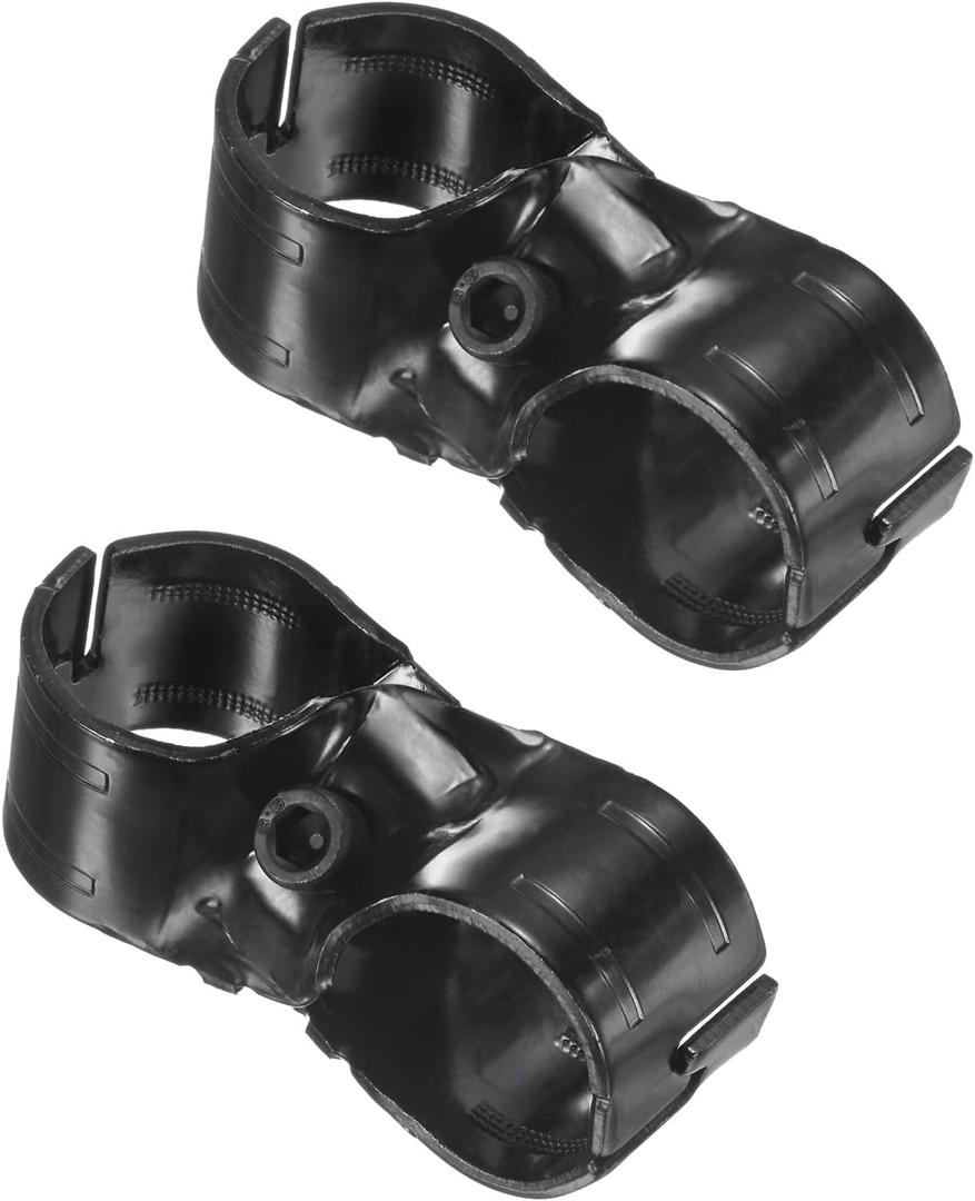 M METERXITY 2-Pack Structural Pipe Connector, Cross Grid Pipe Clamps Steel Pipe Connector for OD 1.1" or 28MM Pipe, Conduit Connectors with Screws