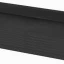 6 Pack Plastic Plant Tray Saucer Rectangular, Heavy Duty Planter Saucers for Indoors, Plant Water Drip Trays for Flower Pot Planter, Windowsill Pot Tray, Seed Starting Growing Trays (11'' x 6'' x 1.0'' (6 pack), Black)