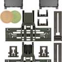 Upgraded W10546503 Dishwasher Upper Rack Adjuster Kit & W10588164 W10588165 Dishwasher Dishrack Adjuster Housing for Kitchenaid Kenmore Dishwasher Top Rack Parts KDTE334GPS0 KDTM354DSS4