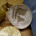 Mudder 24 Pieces Gold Tea Lights LED Candles Tealights Flameless Votive Battery Operated Tea Lights Electric Glitter Tealight for Holiday, Festival Gift, Wedding, Birthday,Home, Party Decor