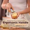 100% Stainless Steel Potato Peelers, 5Y warranty, Fruit Peeler for Kitchen, Ultra-Sharp, Ergonomic Handle, Vegetable Peelers for Kitchen, Dishwasher Safe, Pelador de papas, Veggie Peeler