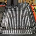 Dish Drying Rack Set, Dish Drainer Rack Iron Dish Strainer with Utensil Holder for Kitchen Counter Sink Spoons and Forks 12.2x14.17x5.12in (Black)