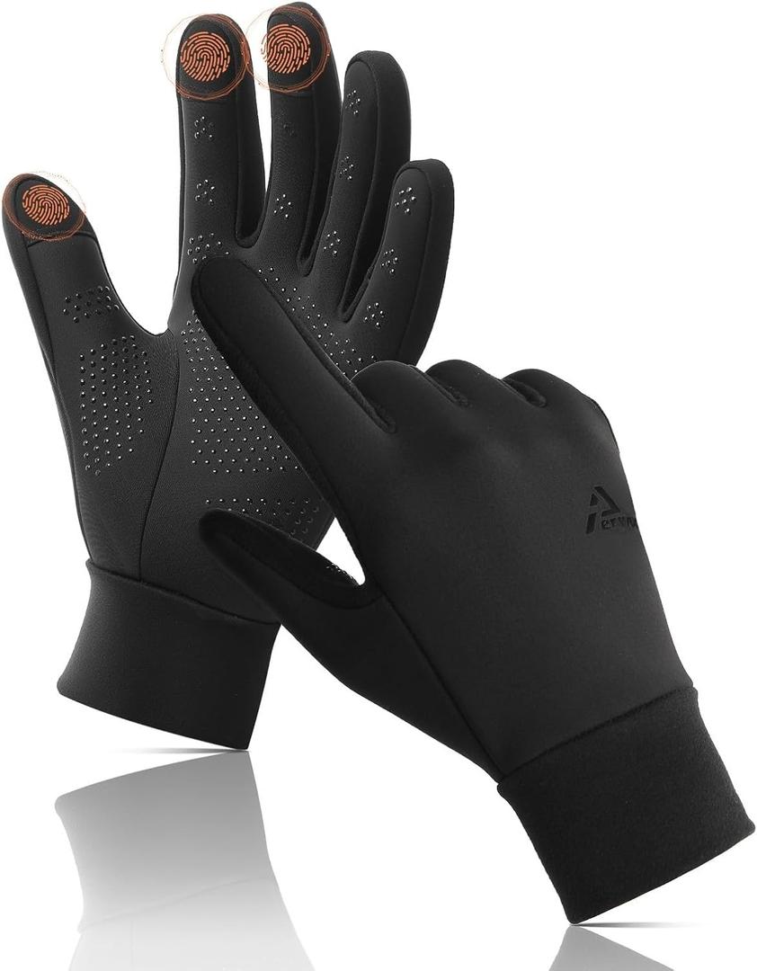 Winter Gloves Women Men Cold Weather Touch Screen 3-Layers Liner Glove for Running, Cycling, Biking, Hiking, Driving, Size XS