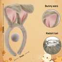Easter Bunny Ears Headband,Easter Headband Rabbit Costumes Accessories,Suitable Plush Headbands for Rabbit Role-Playing