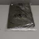 Eddoyee Harem Pants for Women, High Waisted Elastic Cropped Pants Ankle Length with Cargo Seam Layered Design (Small, Army Green)