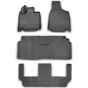 OMAC Floor Mats Liner for Dodge Grand Caravan 2008-2020 Black TPE All-Weather 4X