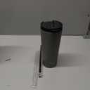 Konokyo 22 OZ Insulated Tumbler with Lid and 2 Straws Stainless Steel Water Bottle Vacuum Travel Mug Coffee Cup,Gray