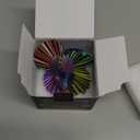 Gear Ball 3D Printed Spin Ball Cube Fidget Toys, Gear Sphere Fidget Toy, GearSphere Desk Toy Stress Fidget Balls, Fidgets Spinners for Adults & Kids Anxiety Relaxing (Laser Purple Blue, 3.1 Inch)