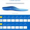 Plantar Fasciitis Feet Insoles Arch Supports Orthotics Inserts Relieve Flat Feet, High Arch (Mens 5-5 1/2 | Womens 7-7 1/2)