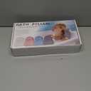 Silicone Bath Pillow for Tub  Ergonomic Bathtub Headrest with Inflatable Air Cushion, Non-Slip Suction Cups & Neck/Back Support  Comfortable Spa Bath Accessory for Relaxation (Blue)