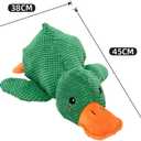 Duck-Shaped Dog Toys for Aggressive Chewers - Mellow Dog Calming Duck, 2025 Squeaky Crinkle Plush Chew Toy, Interactive Tug of War Toy to Keep Dogs Busy, Tough No-Stuffing for All Breeds