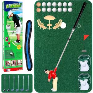Mini Golf Games - Funny Golfer Gifts for Kids, Unique Mini Golfer On A Stick for Father's Day/Retirement Gift, Funny Games for The Whole Family, Golf Toys for 6-9 Year Old Boys & Girls