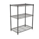 Amazon Basics 3-Shelf, Storage Shelving Unit, Steel Organizer Wire Rack, Black