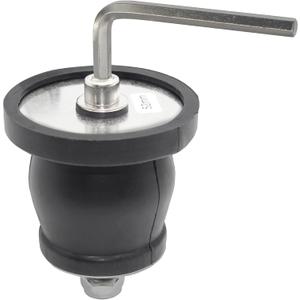 Expandable Mechanical Seal Cleanout Pipe Plug-Rubber Expansion Scupper Plugs & Removable Stainless Steel Allen Wrench Handle, 2-1/16 to 2-9/16 in Sewer Cap Cover, Winterizing Pool Boat Plugs (DL52-Fit 2.05"~2.56"(52~65mm))