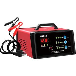 NOONE Smart Car Battery Charger: 2/8/15A Battery Chargers 6V/12V Boat Battery Chargers with Engine Start, Metal Shell, Winter Mode, Suitable for AGM, EFB,AGM, Lead Acid, Lithium (LiFePO4) Batteries