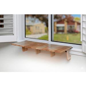 AD Furnishes Original SillMate Window Plant Shelf, 31.88"x 13.77" Sill Shelf for Plants - Verify Sizing First - Cat Perch - Renter Friendly No Drilling/Damage - Sill Extender for Plants (81 x 35cm)