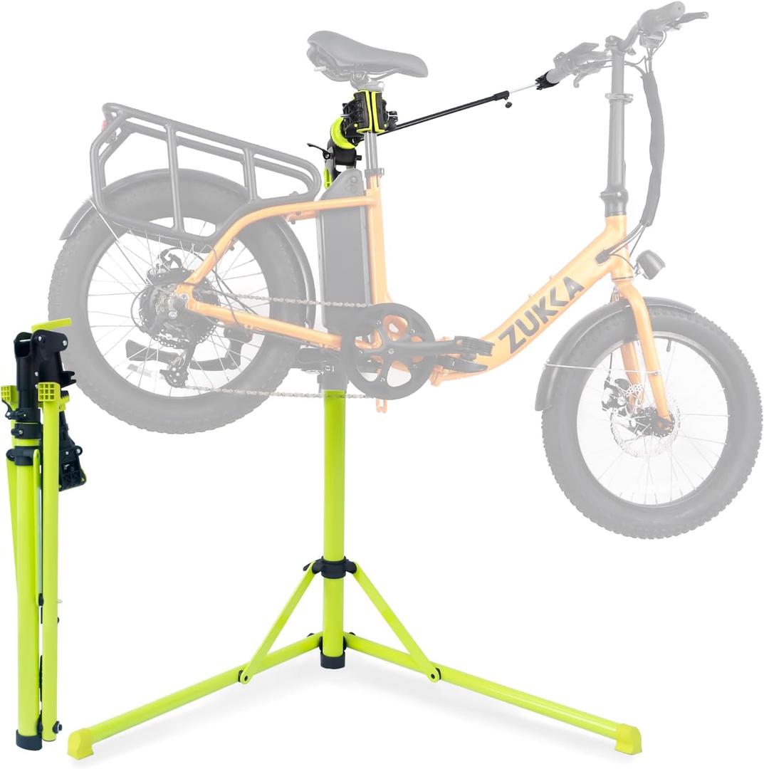 Foldable Bike Repair Stand - Portable Bicycle Stand for Road & Mountain Bikes, Max 132 lbs