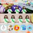 2 x ILHSTY 32 Pcs Little Jesus Figures  Mini Rubber Jesus Toys Jesus Love You for Easter Egg Fillers Egg Hunts Religious Party Favors Gifts Hide and Seek Baptism Gifts Sunday School (Green)