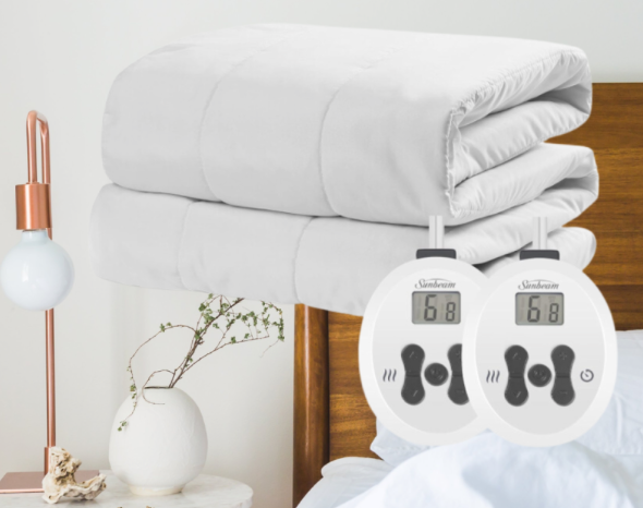 Sumbeam Heated Quilted Mattress Pad Queen