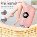 Electric Foot Callus Remover Tool: Rechargeable Foot File Callus Remover for Women Men, Professional Electronic Feet Grider for Cracked Dead Skin Home Salon (Pink)