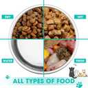 8 Pcs Hammered Stainless Steel Dog Bowls 2 Cup/16 oz, 5.5 Dia Metal Pet Food and Water Bowls Bulk Thickened Durable Replacement Dish for Small Medium Large Dog (Mint Green)