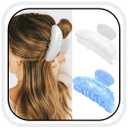 Gortin Acrylic Claw Clips White Medium Hair Clips Nonslip Hair Claw Barrettes Hair Accessories for Women