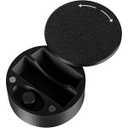 Small Travel Case for Intake Breathing Strip & Magnetic Refill Applicator Holds Up to 14 Tabs, Compact for Snoring Solution (Black)