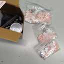 3D Puzzles Vase for Adults, Crafts for Adults, Gifts for Mom, 160 Pieces Plastic DIY Unique Flower Vase with LED Light House Warming Gift Birthday Gifts for Flower Arrangements and Home Decor (Pink)