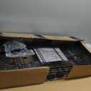 Soywey 5-Shelf Adjustable Heavy Duty Storage Shelving Unit on 4 Wheel Casters, Metal Organizer Wire Rack for Laundry Bathroom Kitchen Pantry Closet, Black