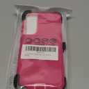 CONWOE for Samsung S25 Edge Case with HD Tempered Glass Screen Protector, for Galaxy S25 Edge Heavy Duty Phone Case (with Belt Clip-Pink/Pink)