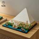 LEGO Architecture Great Pyramid of Giza Set 21058, Home Dcor Model Building Kit, Creative DIY Activity, Famous Landmarks Collection
