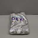 DEXI Bathroom Rug Mat 17x30, Non Slip Machine Washable Marble Bathmat, Absorbent Thick Microfiber Rugs, Soft Plush Carpet for Shower Floor, Tub, Sink, Bath Accessories Decor, Grey and White (1'5" x 2'6" (Rectangular))