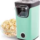 DASH Turbo POP Popcorn Maker with Measuring Cup to Portion Popping Corn Kernels + Melt Butter, 8 Cup Popcorn Machine - Aqua