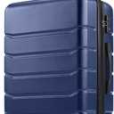 OLIXIS 28 Inch Luggage, Hardside Checked Suitcase with Spinner Wheels, Lightweight ABS Hard Shell Travel Luggage, TSA Approved Lock, Expandable Large Suitcase for Business & TravelBlue