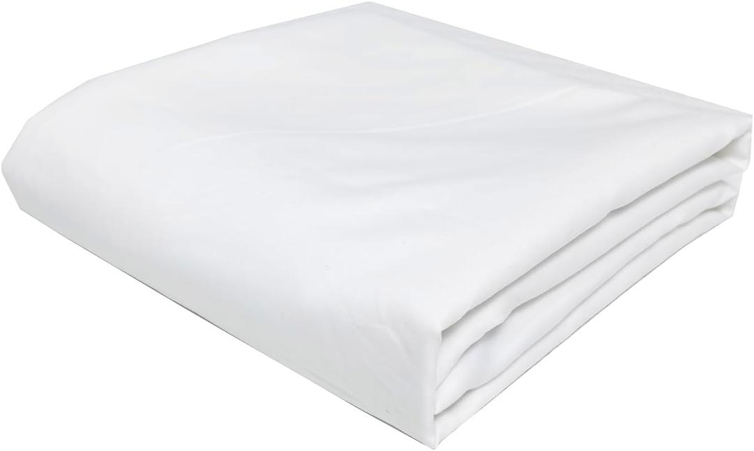 MTWML Twin Crib Mattress Cover Replacement  Breathable Cotton-Polyester Diamond Quilted Sheet, Machine & Hand Washable, Soft Hypoallergenic for Baby Bedding Fit Twin Bassinet(Single Cover)