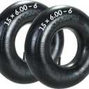15x6.006 Inner Tubes, 2 Pack Heavy Duty 15x66 Replacement Tire Inner Tube with TR13 Straight Valve Stem for Lawn Mower, Rideon Mower, Yard Trailer, Tractor, ATVs, Go Karts, Golf Carts